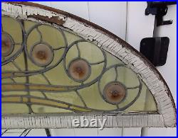 Antique Stained-Glass Arch/Peacock Window