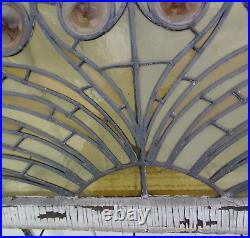 Antique Stained-Glass Arch/Peacock Window