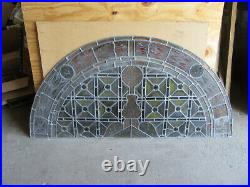 Antique Stained Glass Church Window 68.5 X 33.5 Architectural Salvage