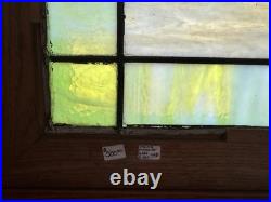 Antique Stained Glass Fruit Grapes Rectangle Window Hanging 34x24. Make An Offer