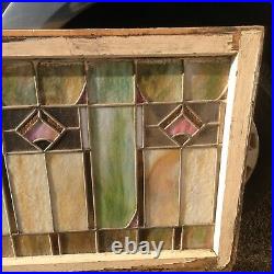 Antique Stained Glass Transit Window