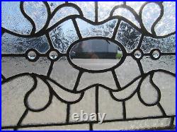 Antique Stained Glass Transom Window 14 Jewels 44 X 18 Salvage