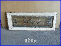 Antique Stained Glass Transom Window 2 Of 2 37.25 X 14.75 Salvage
