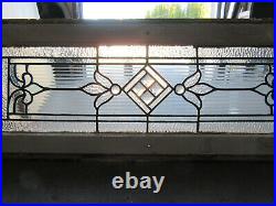 Antique Stained Glass Transom Window 2 Of 2 37.25 X 14.75 Salvage