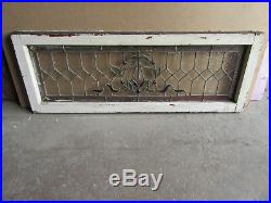 Antique Stained Glass Transom Window 44 X 16 Architectural Salvage