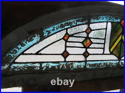 Antique Stained Glass Transom Window 54 X 16 Architectural Salvage