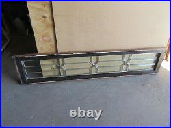 Antique Stained Glass Transom Window All Beveled 1 Of 2 65 X 14 Salvage