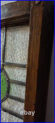 Antique Stained Glass Window, 21 x 17.5