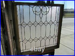Antique Stained Glass Window 34 X 36 Architectural Salvage