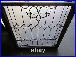 Antique Stained Glass Window 34 X 36 Architectural Salvage