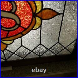 Antique Stained Glass Window 98-86 Very Large