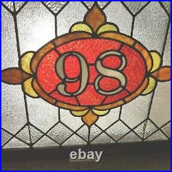 Antique Stained Glass Window 98-86 Very Large