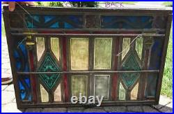 Antique Stained Glass Window / Kiln Fired Glass