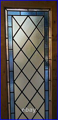 Antique Stained Glass Window Pair Architectural Salvage