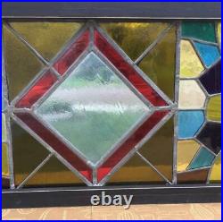 Antique Stained Glass Window (transom)