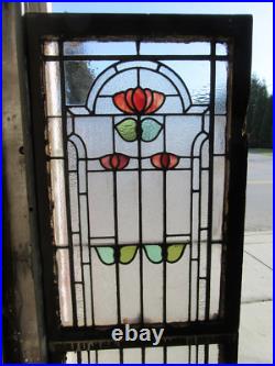 Antique Stained Glass Windows Top And Bottom Set Architectural Salvage Antique Stained Glass Windows Top And Bottom Set Architectural Salvage
