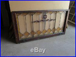 Antique Stained Glass Windows Top And Bottom Set Architectural Salvage