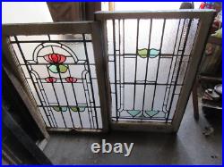 Antique Stained Glass Windows Top And Bottom Set Architectural Salvage Antique Stained Glass Windows Top And Bottom Set Architectural Salvage