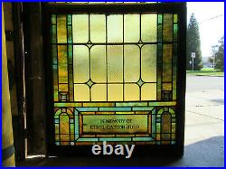 Antique Stained Glass Windows Top And Bottom Set II Architectural Salvage