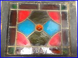 Antique Stained Leaded Glass Window