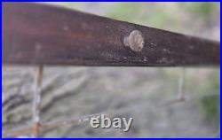 Antique Stained Leaded Glass Window / Door Panel 47 X 18