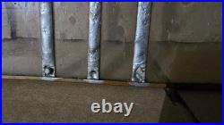 Antique Stained Leaded Glass Window Pane Panel with Copper Trim