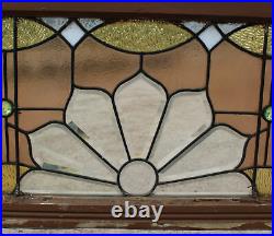 Antique Stained leaded Glass Window over the bay