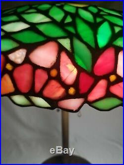 Antique Unique Art Glass company Leaded Lamp Tiffany Handel Wilkinson era