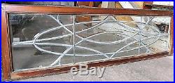 Antique Victorian Leaded Beveled Glass Window C. 1895 Architectural Salvage