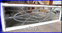 Antique Victorian Leaded Beveled Glass Window C. 1895 Architectural Salvage