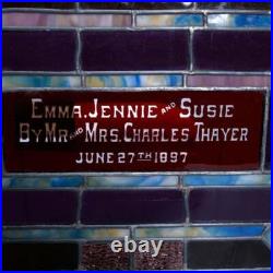 Antique Victorian Leaded Stained Glass Window, c1900