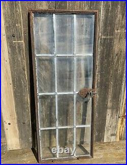 Antique Vintage Industrial Factory Steel Casement Lite Leaded Window