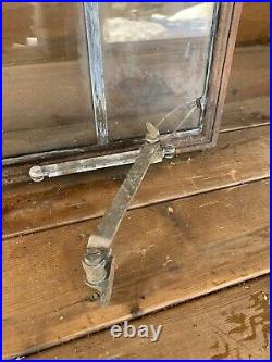 Antique Vintage Industrial Steel Casement Lite Leaded Glass Window