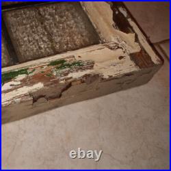 Antique Vintage Leaded Stained Glass Window Panel 23.5 x 20 x 2 Thick Antique Vintage Leaded Stained Glass Window Panel 23.5 x 20 x 2 Thick