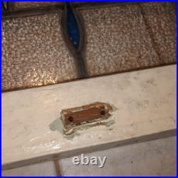 Antique Vintage Leaded Stained Glass Window Panel 23.5 x 20 x 2 Thick Antique Vintage Leaded Stained Glass Window Panel 23.5 x 20 x 2 Thick