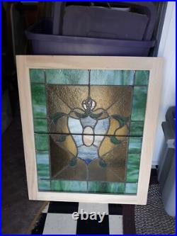 Antique Vintage Stained Glass Window We Ship