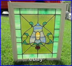 Antique Vintage Stained Glass Window We Ship