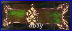 Antique Vintage c1880 American Aesthetic Stained Glass Transom Window