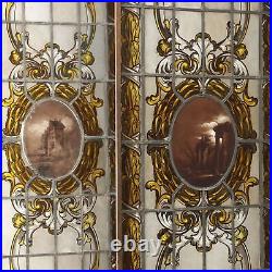 Antique Windows Art Nouveau Stained Glass Windows XIX-XX Century