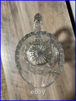 Antique american brilliant cut Glass Lead Crystal Water Pitcher