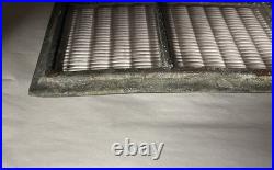 Antique amethyst raindrop prism stained glass window 1910s