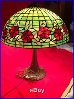 Antique leaded glass lamp 1907, williamson, Tiffany, sues, Whaley, Handel, Wilkinso