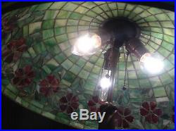Antique leaded glass lamp 1907, williamson, Tiffany, sues, Whaley, Handel, Wilkinso