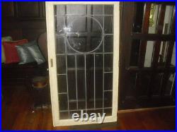 Antique leaded glass window door No cracks or chips in window