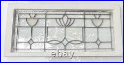 Antique leaded glass window from the coal region of PA 1920s nice NO CRACKS