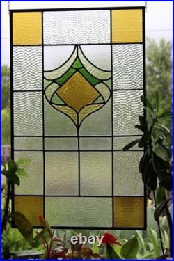 Antique stained glass window, panel, salvage, newley restored, ready to hang Antique stained glass window, panel, salvage, newley restored, ready to hang