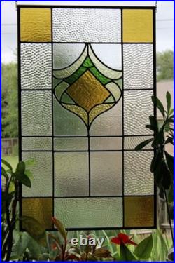Antique stained glass window, panel, salvage, newley restored, ready to hang Antique stained glass window, panel, salvage, newley restored, ready to hang