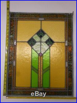 Architectural Salvage Stained Glass-True Antique Leaded Window, Early 1900's