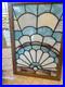 BEAUTIFUL_stained_Glass_Frame_2ft_Tall_Blue_White_Purple_Vintage_Glass_01_woa