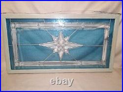 Beautiful! 14 x 25 1/2 Contemporary Stained And Leaded Glass Window Hanging